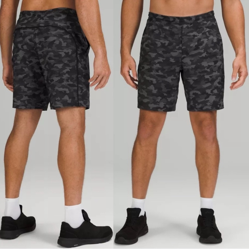 lululemon Camo Pace Breaker shorts 9” lines